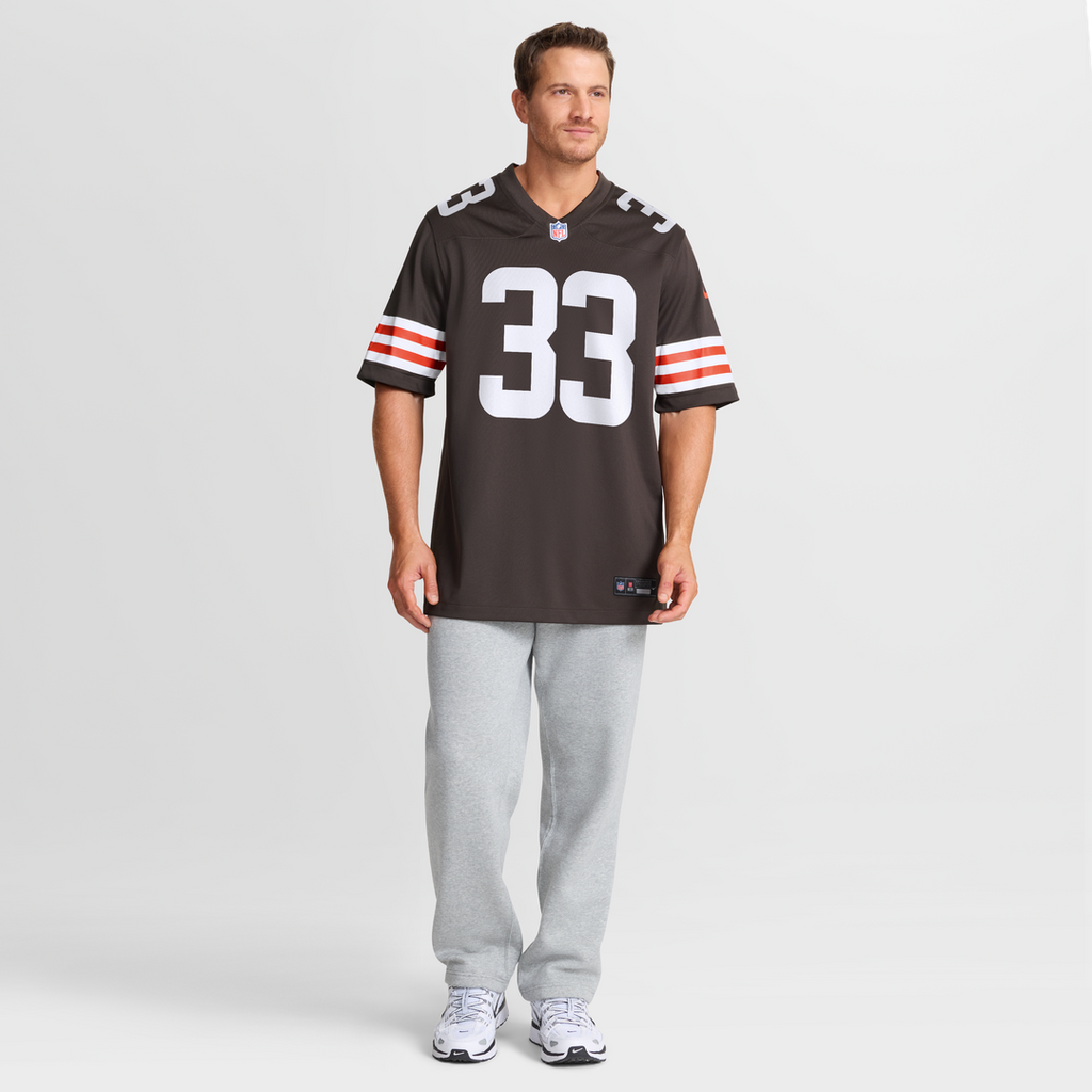 Men's Nike Cleveland Browns Ronnie Hickman Brown Team Game NFL Jersey