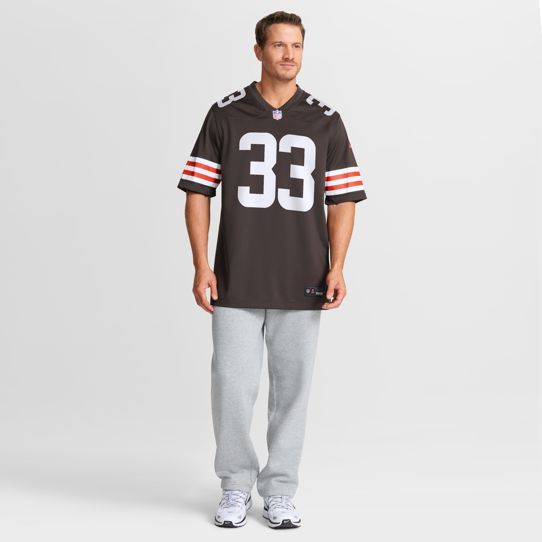 Men's Nike Cleveland Browns Ronnie Hickman Brown Team Game NFL Jersey