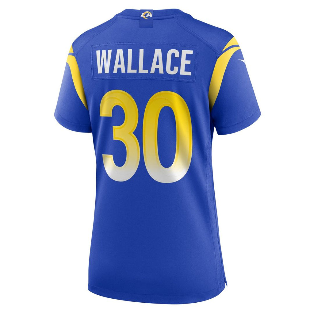 Women's Nike Los Angeles Rams Josh Wallace Royal Game NFL Jersey