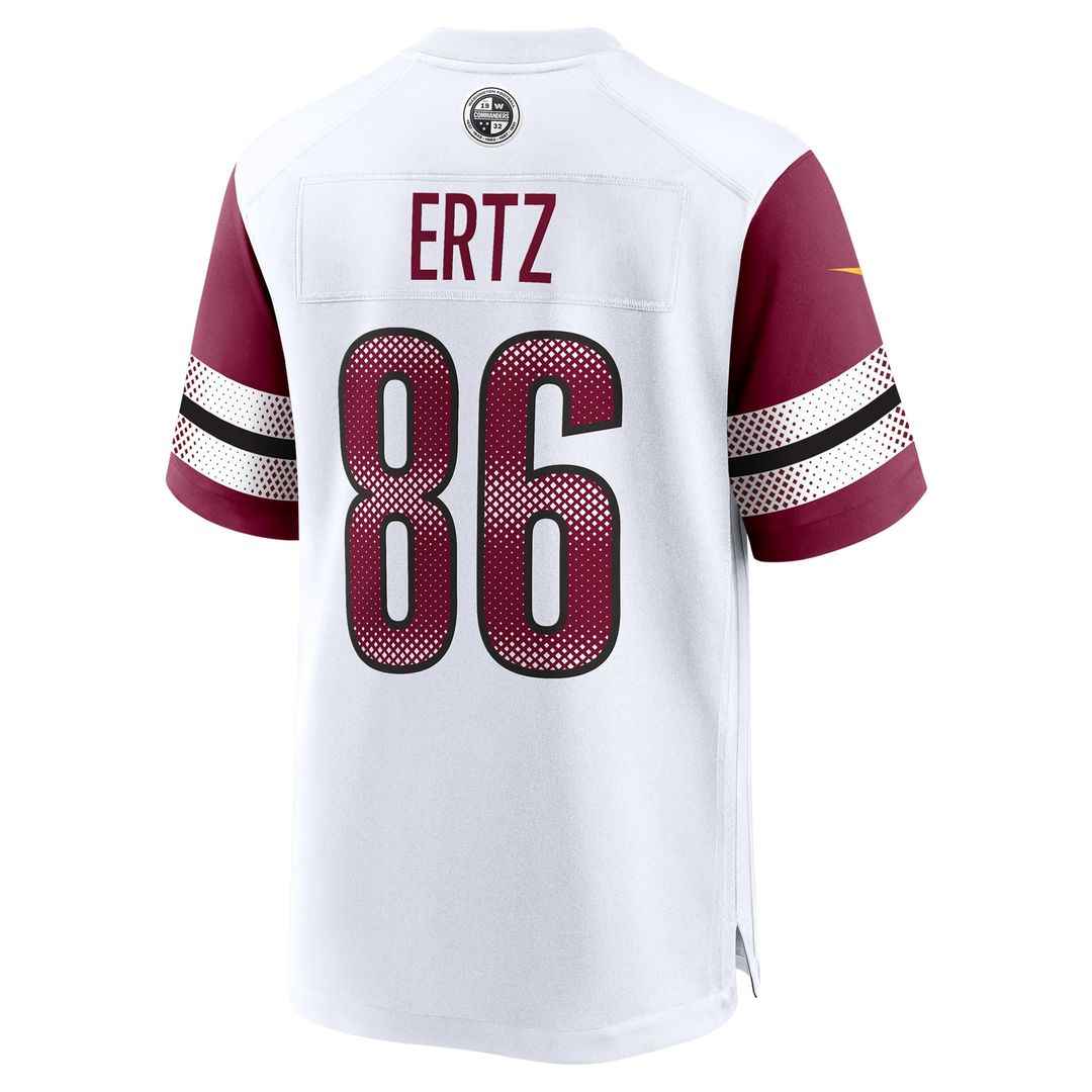 Men's Nike Washington Commanders Zach Ertz White Game NFL Jersey
