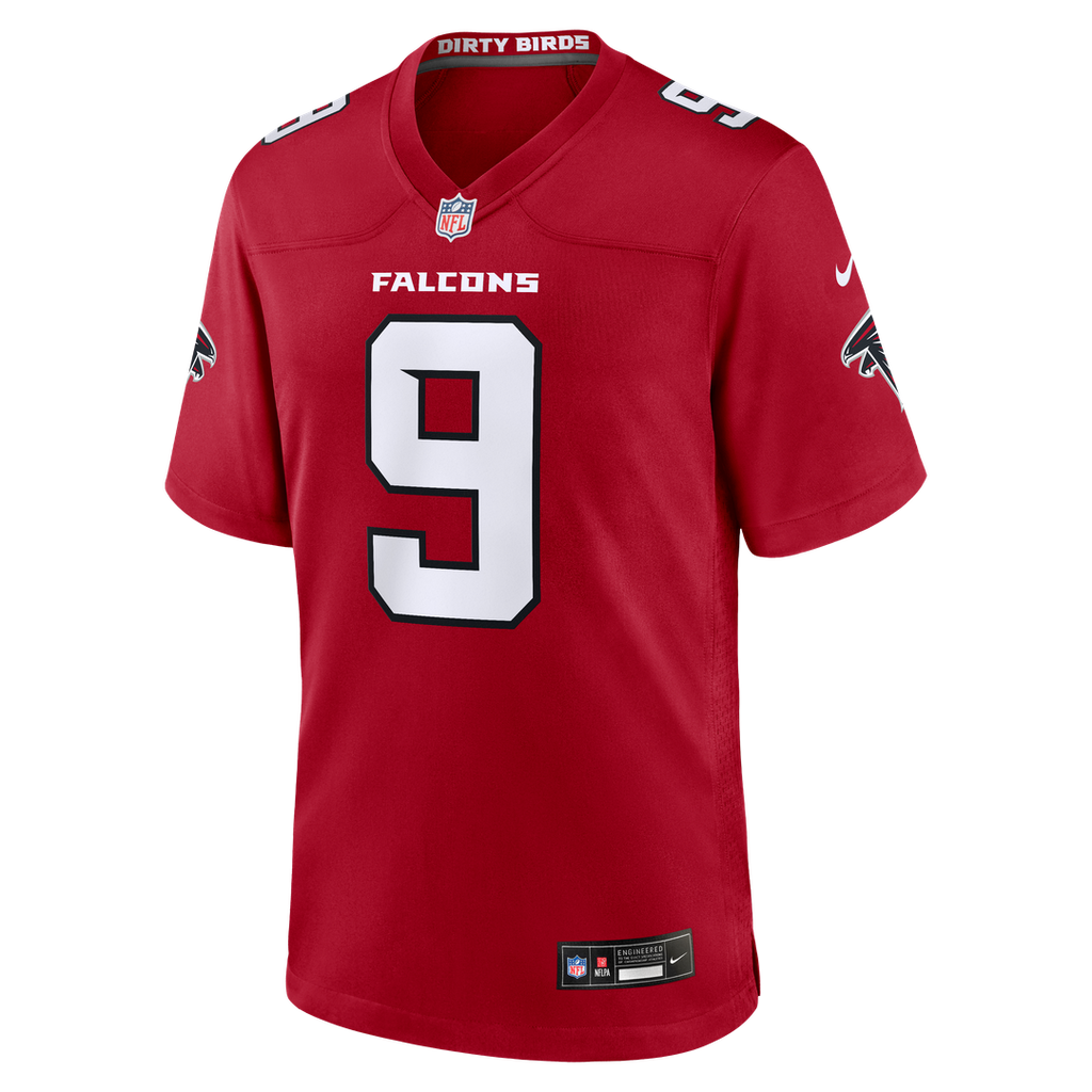 Men's Nike Atlanta Falcons Michael Penix Jr. Red Game NFL Jersey