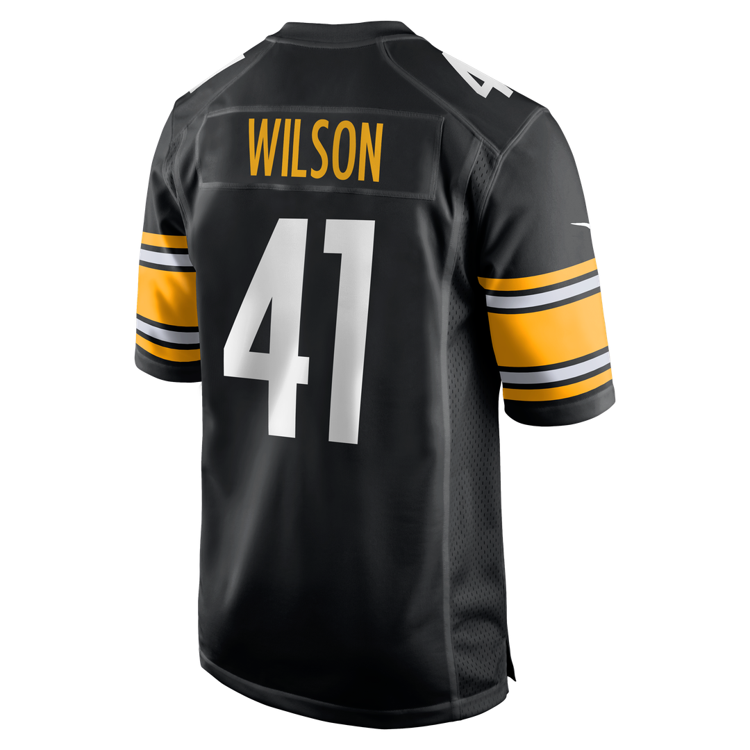 Men's Nike Pittsburgh Steelers Payton Wilson Black Game NFL Jersey