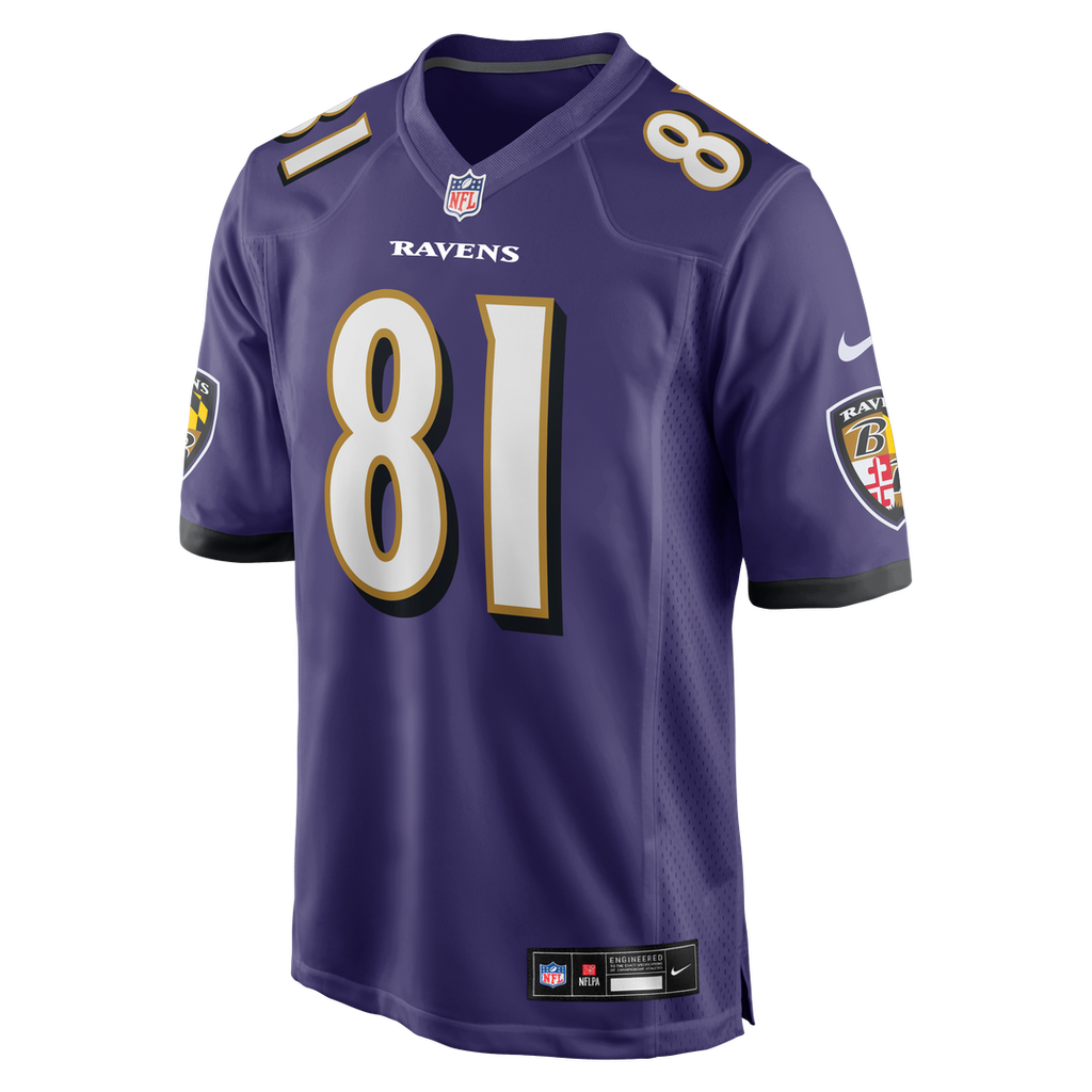 Men's Nike Baltimore Ravens Devontez Walker Purple Team Game NFL Jersey