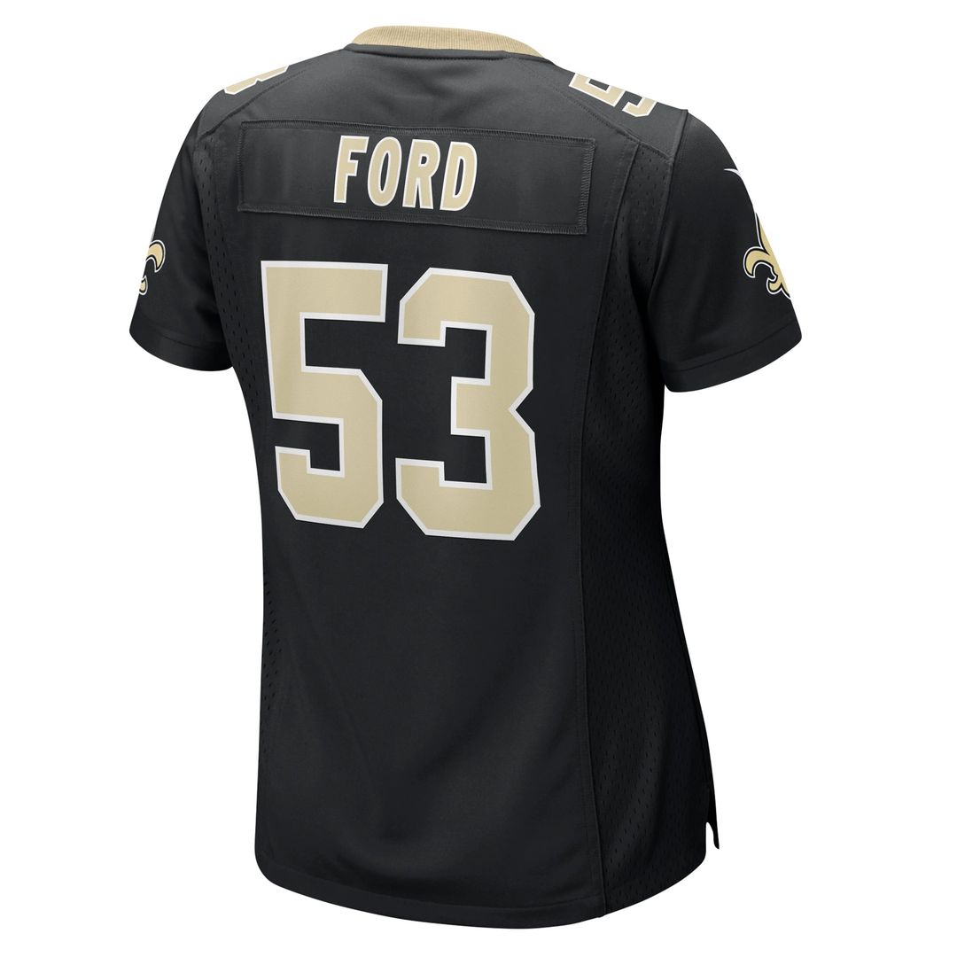 Women's Nike New Orleans Saints Jaylan Ford Black Game NFL Jersey