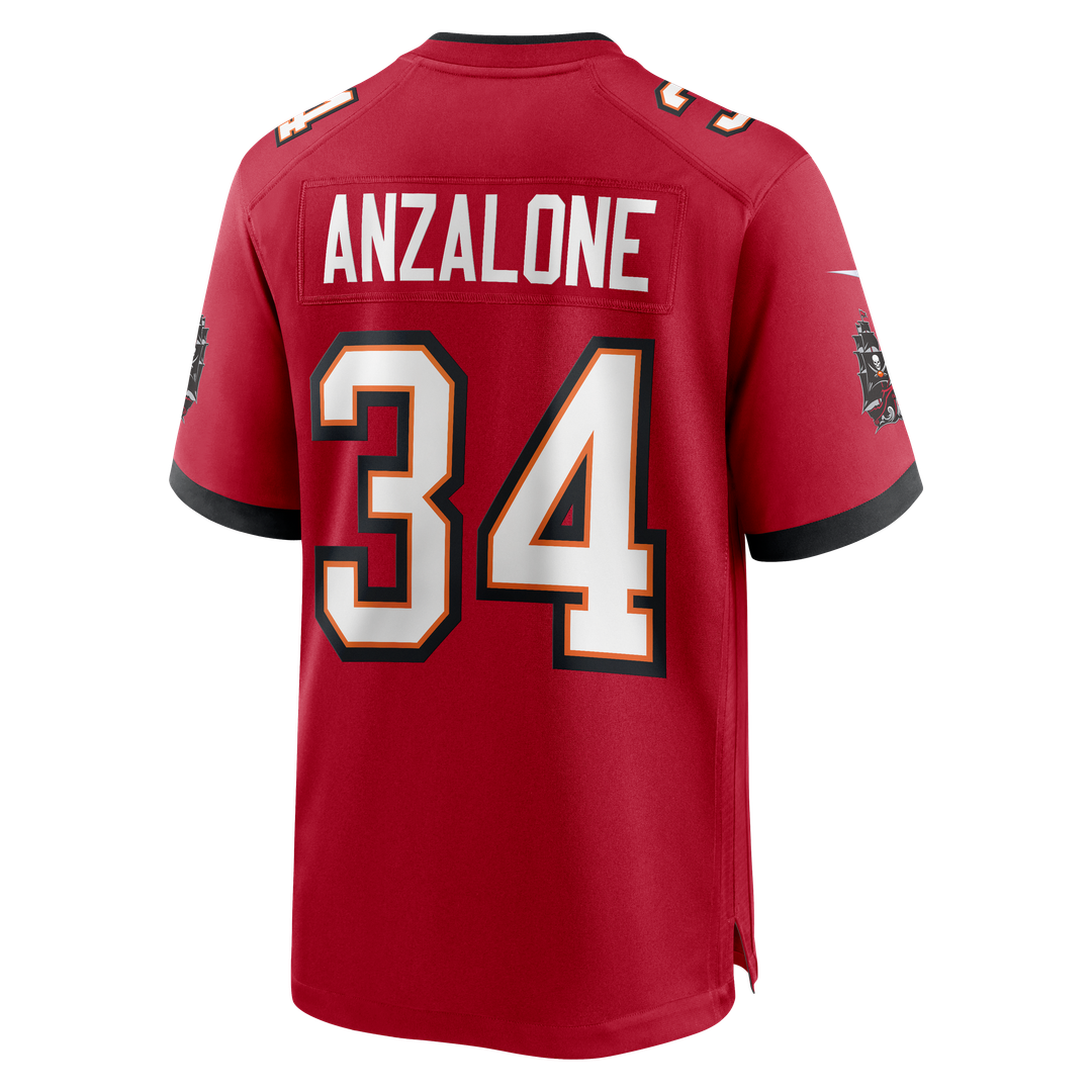 Men's Nike Tampa Bay Buccaneers Alex Anzalone Red Team Game NFL Jersey