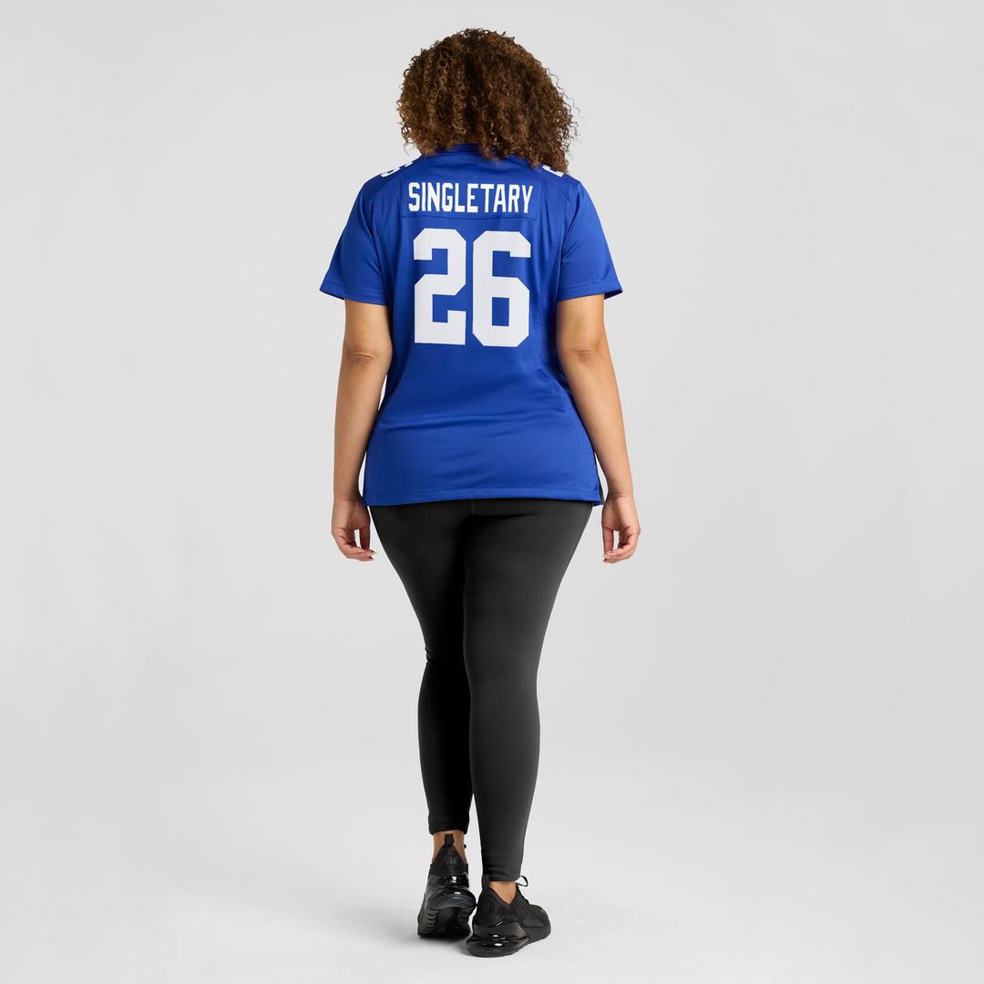 Women's Nike New York Giants Devin Singletary Royal Game NFL Jersey
