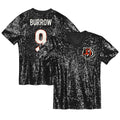 Girls' Youth Cincinnati Bengals Joe Burrow Black Sequin V-Neck Fashion NFL Jersey