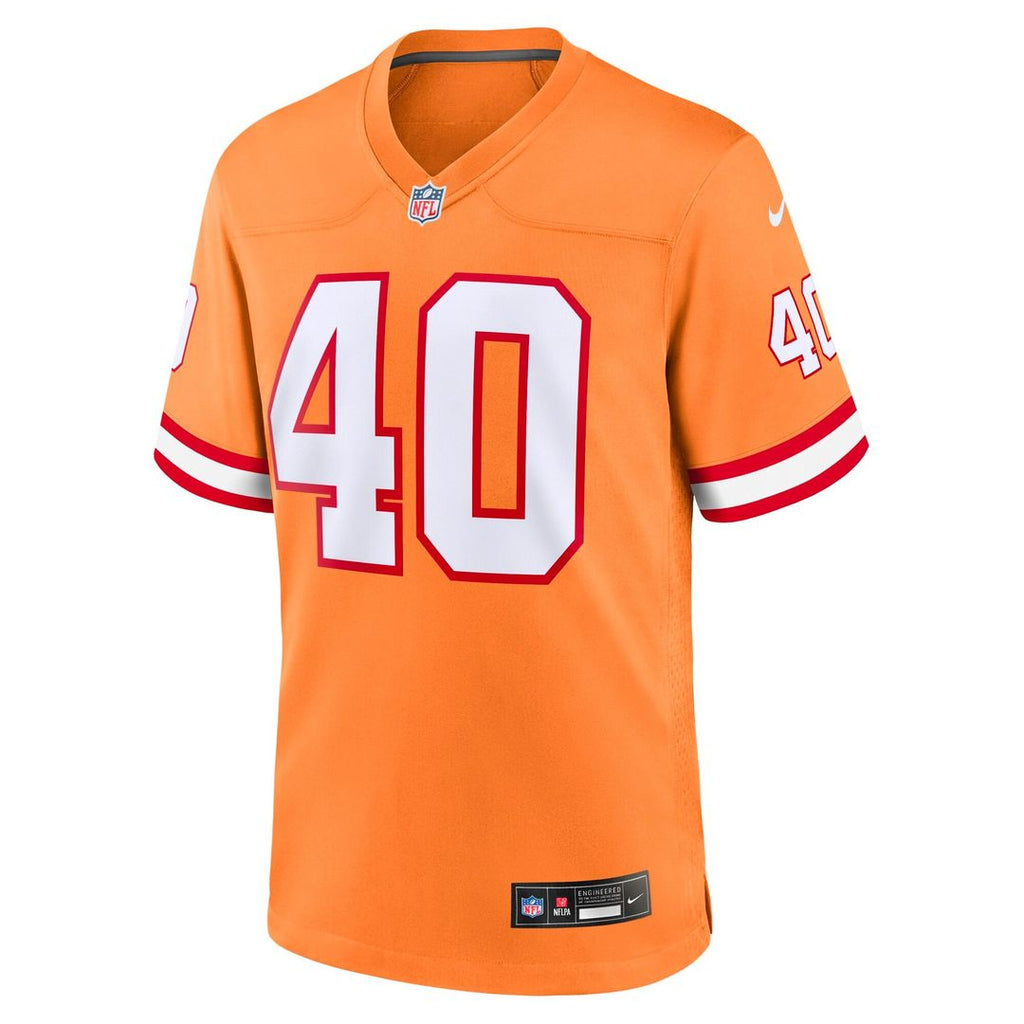 Youth Nike Tampa Bay Buccaneers Mike Alstott Orange Retired Player Game NFL Jersey
