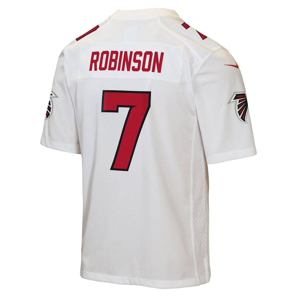 Youth Nike Atlanta Falcons Bijan Robinson White Game NFL Jersey