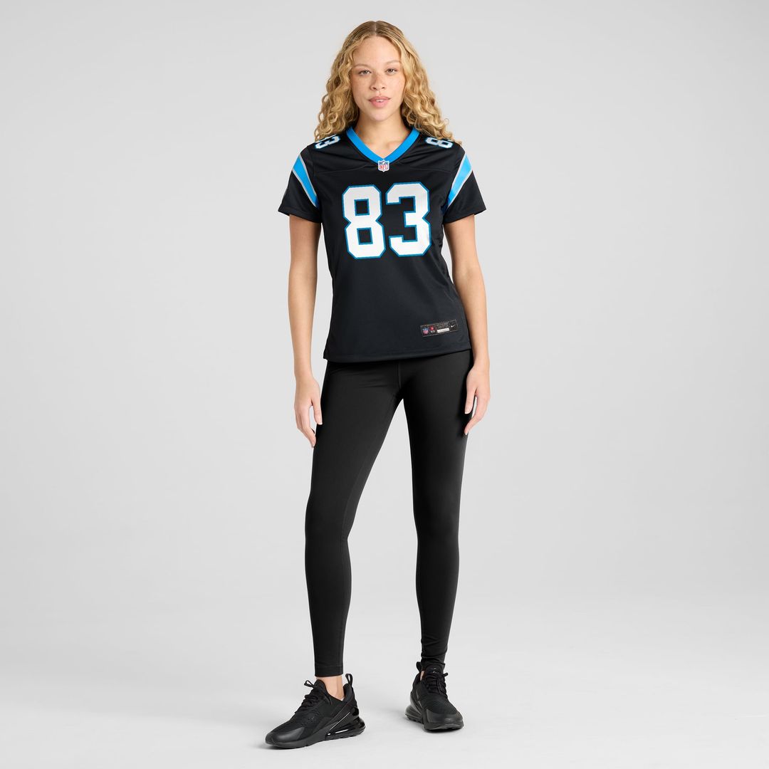 Women's Nike Carolina Panthers David Moore Black Game NFL Jersey