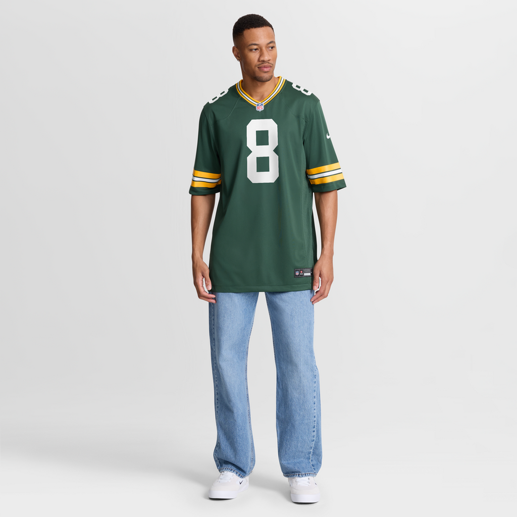 Men's Nike Green Bay Packers Josh Jacobs Green Team Game NFL Jersey