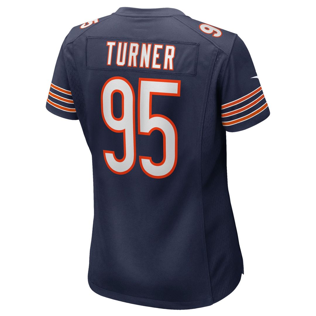 Women's Nike Chicago Bears Shemar Turner Navy Team Game NFL Jersey