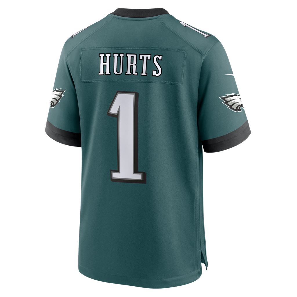 Men's Nike Philadelphia Eagles Jalen Hurts Midnight Green Team Game NFL Jersey
