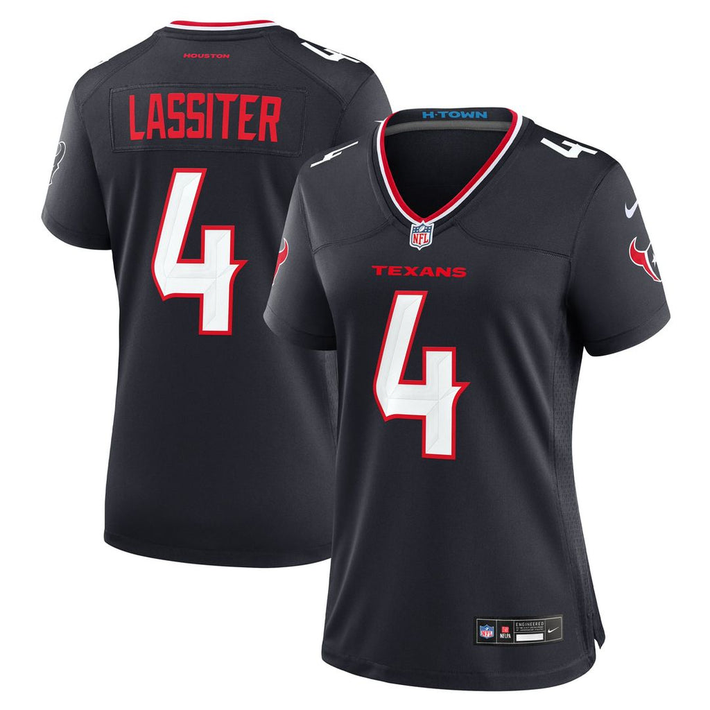 Women's Nike Houston Texans Kamari Lassiter Navy Team Game NFL Jersey