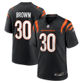 Men's Nike Cincinnati Bengals Chase Brown Black Team Game NFL Jersey