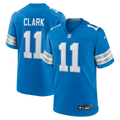 Men's Nike Detroit Lions Damone Clark Blue Team Game NFL Jersey