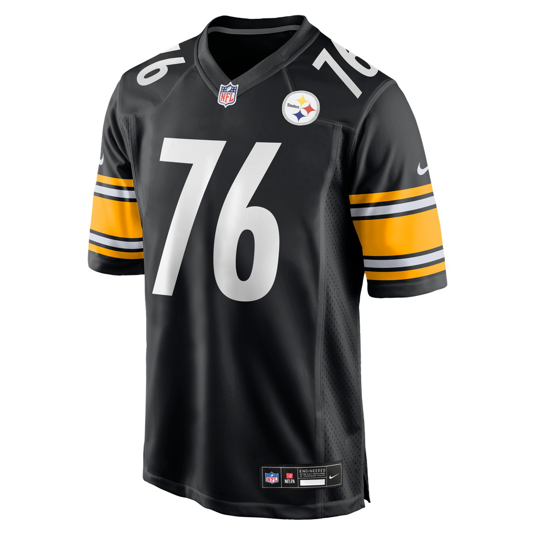 Men's Nike Pittsburgh Steelers Troy Fautanu Black Player Game NFL Jersey