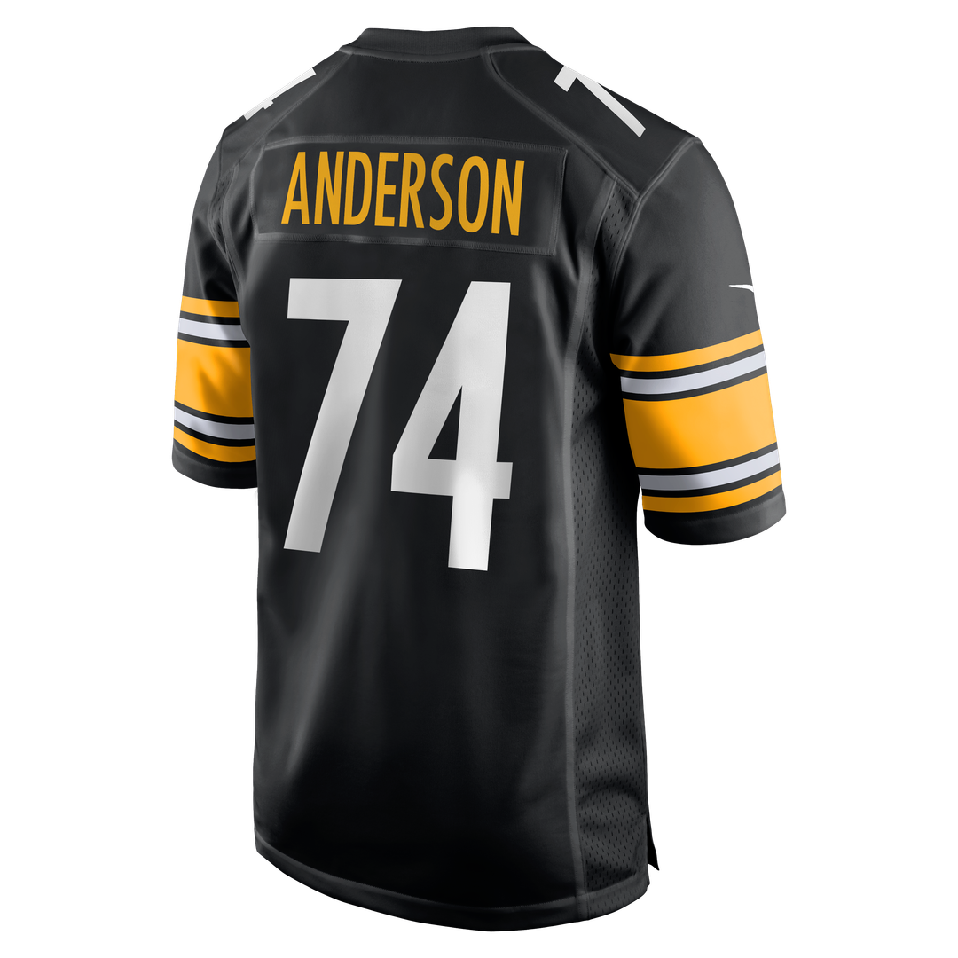 Men's Nike Pittsburgh Steelers Spencer Anderson Black Game NFL Jersey