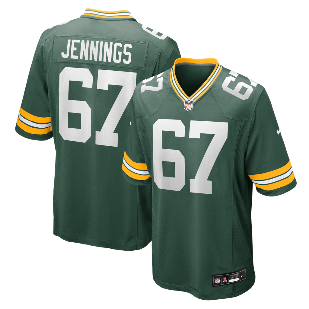Men's Nike Green Bay Packers Donovan Jennings Green Team Game NFL Jersey