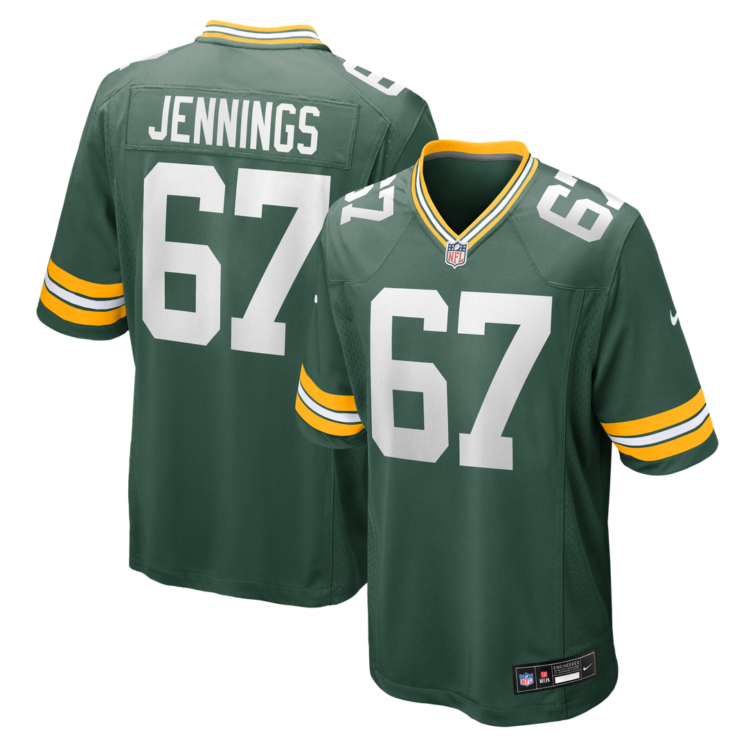 Men's Nike Green Bay Packers Donovan Jennings Green Team Game NFL Jersey