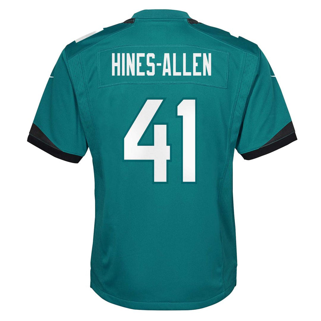 Youth Nike Jacksonville Jaguars Josh Hines-Allen Teal Game NFL Jersey