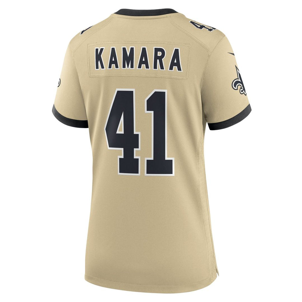 Women's Nike New Orleans Saints Alvin Kamara Gold Gameday Golds Alternate Game Player NFL Jersey