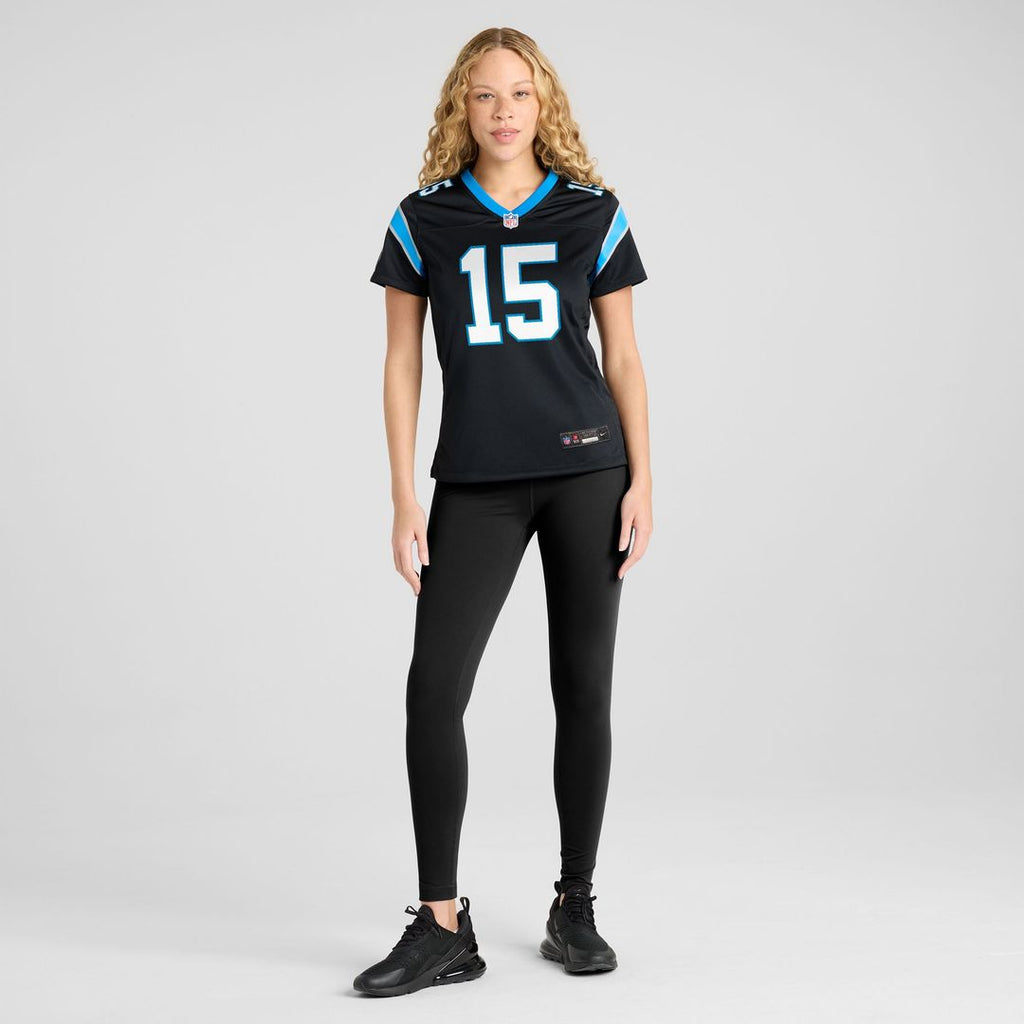 Women's Nike Carolina Panthers Jimmy Horn Jr Black Team Game NFL Jersey