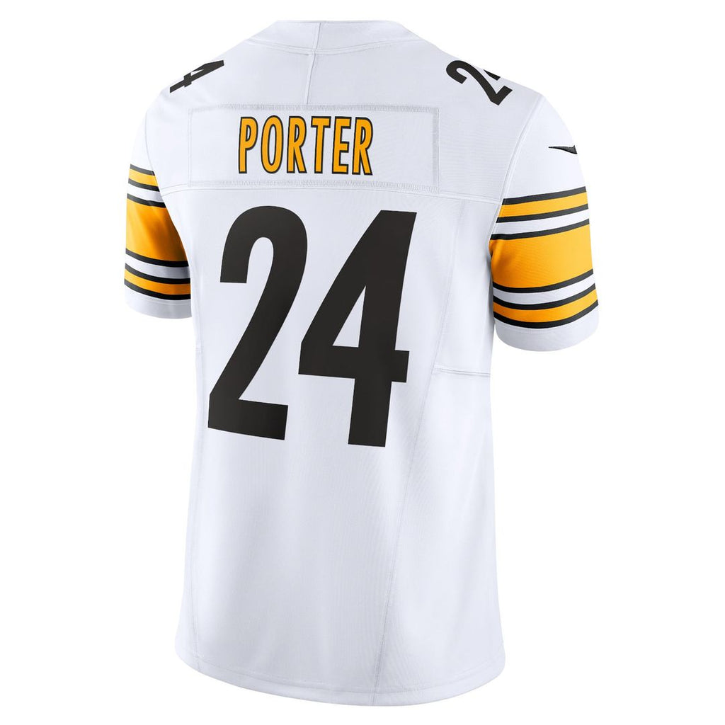 Men's Nike Pittsburgh Steelers Joey Porter Jr. Gold Alternate 1933 Throwback Vapor F.U.S.E. Limited NFL Jersey