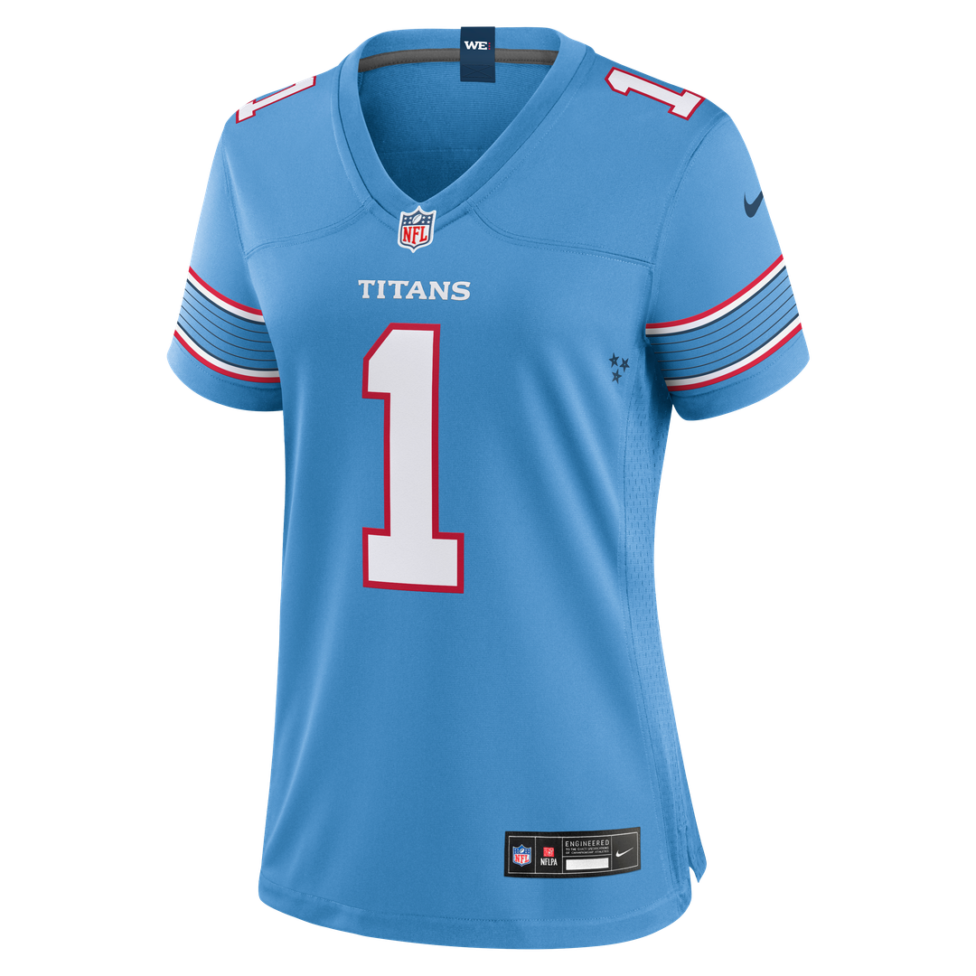 Women's Nike Tennessee Titans Cameron Ward Light Blue Game NFL Jersey