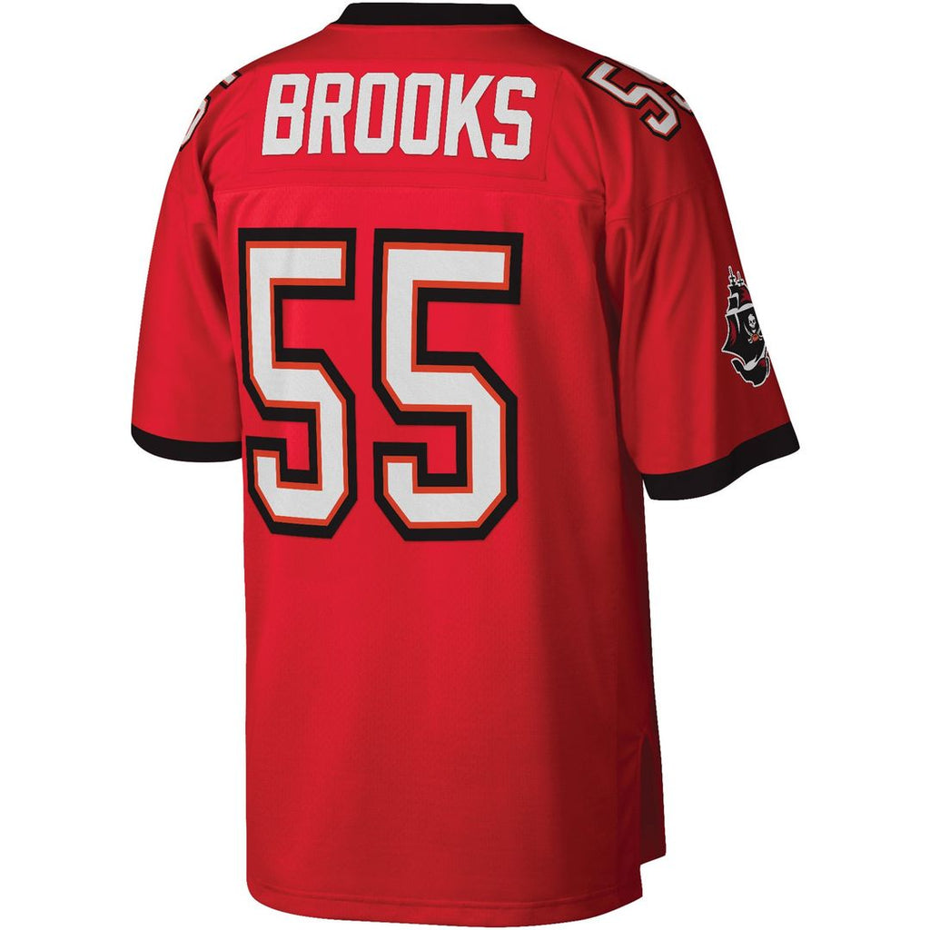 Men's Mitchell & Ness Tampa Bay Buccaneers Derrick Brooks Red Legacy Replica NFL Jersey
