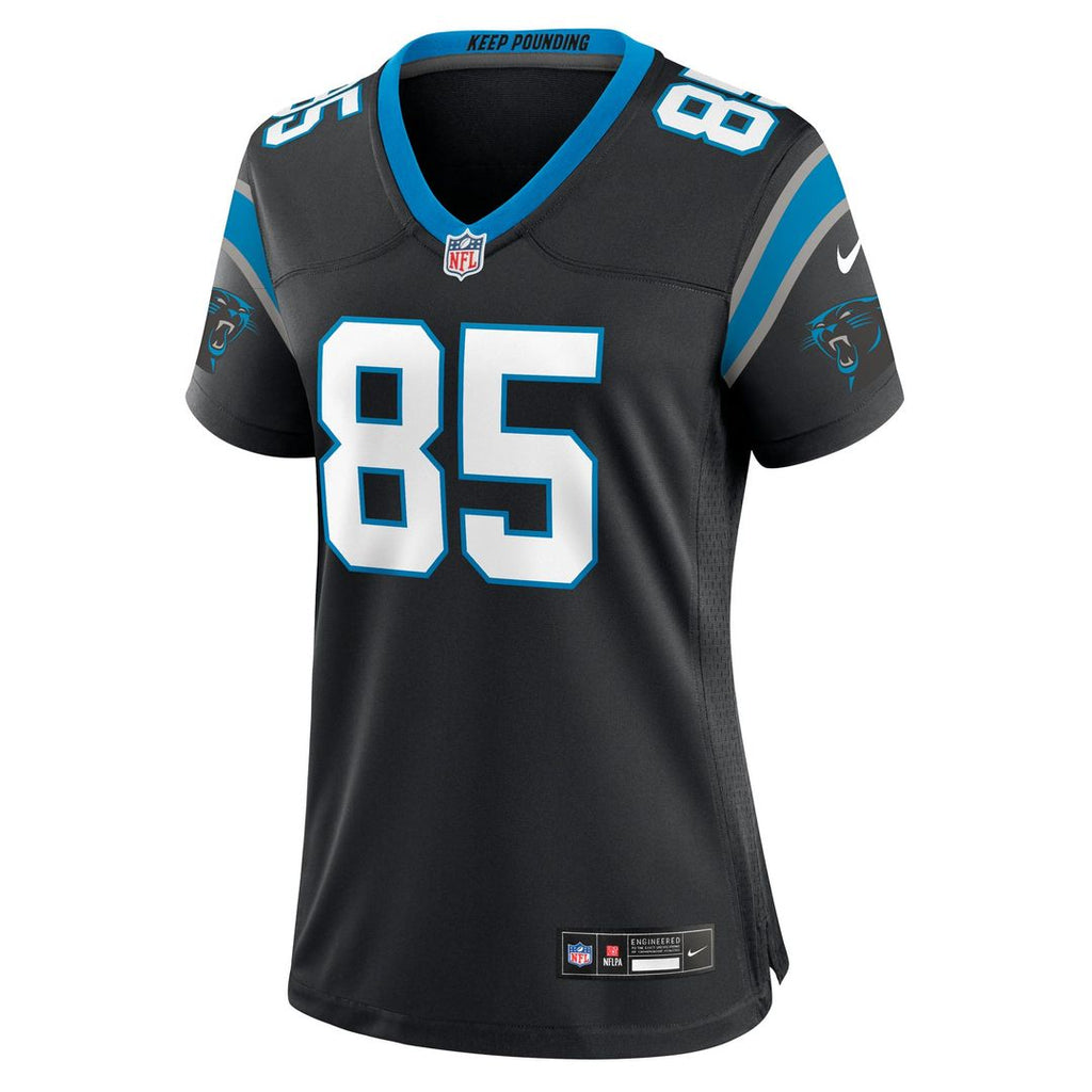 Women's Nike Carolina Panthers James Mitchell Black Team Game NFL Jersey