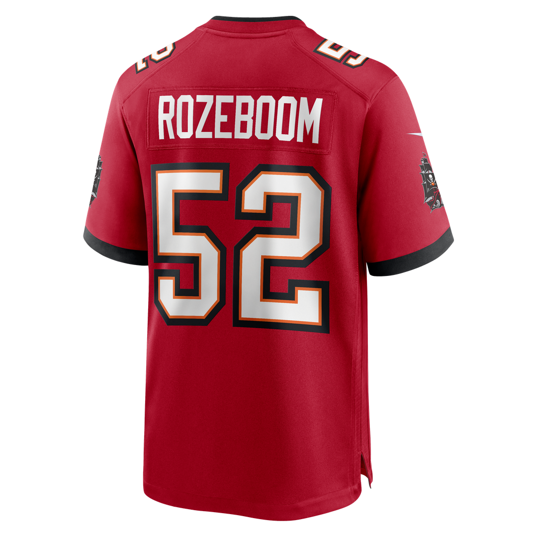 Men's Nike Tampa Bay Buccaneers Christian Rozeboom Red Team Game NFL Jersey