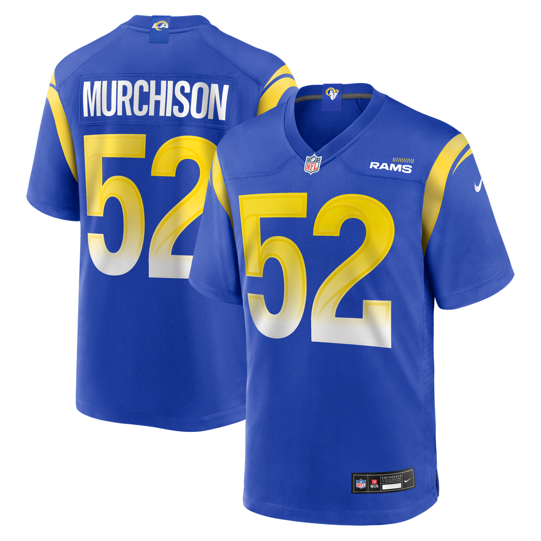 Men's Nike Los Angeles Rams Larrell Murchison Royal Team Game NFL Jersey