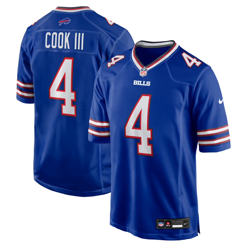 Men's Nike Buffalo Bills James Cook III Royal Team Game NFL Jersey