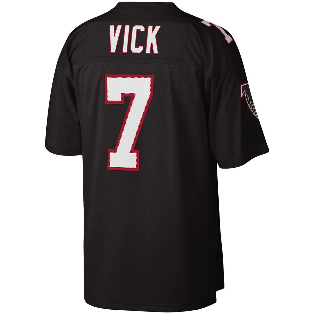 Men's Mitchell & Ness Atlanta Falcons Michael Vick Black Legacy Replica NFL Jersey