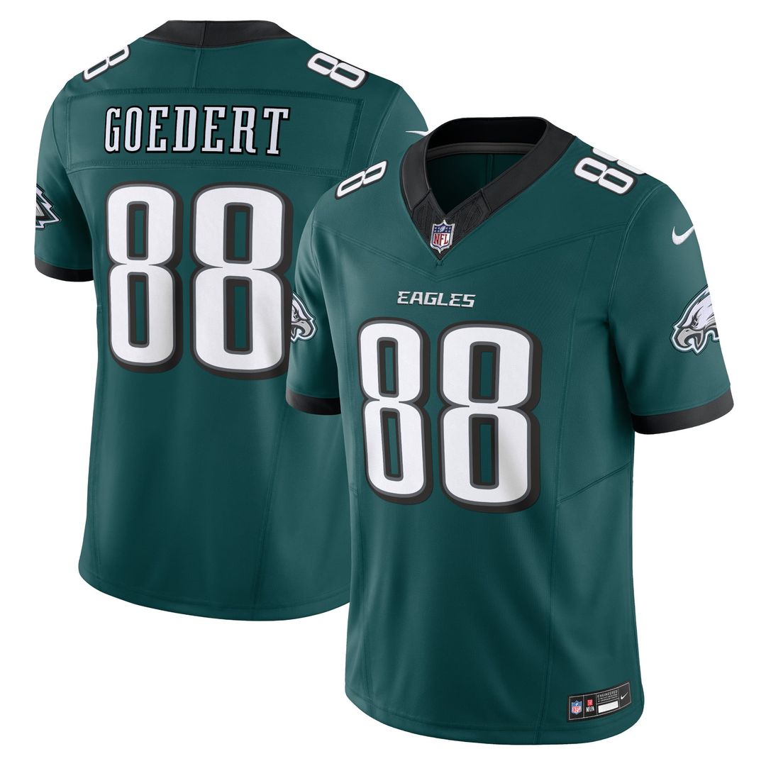 Men's Nike Philadelphia Eagles Dallas Goedert Midnight Green Vapor F.U.S.E. Limited NFL Jersey