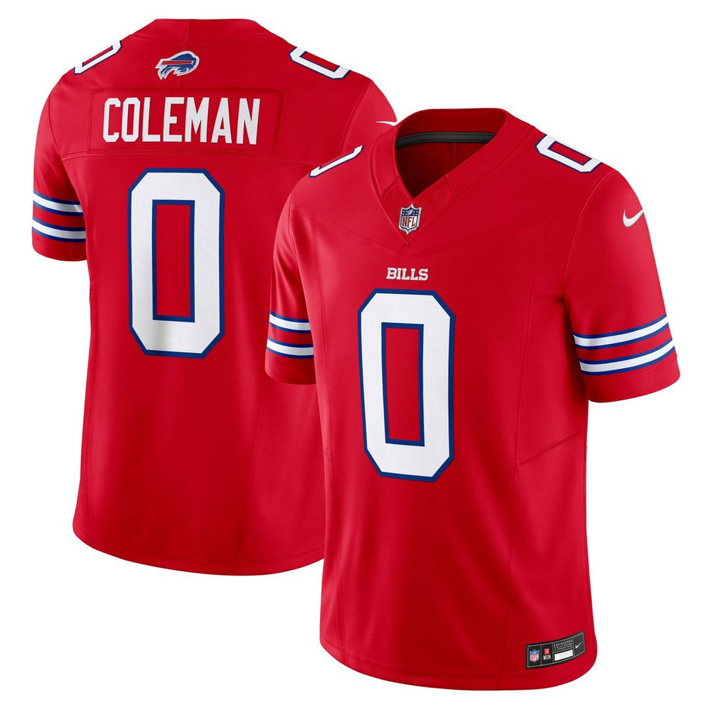 Men's Nike Buffalo Bills Keon Coleman Red Alternate Vapor F.U.S.E. Limited NFL Jersey