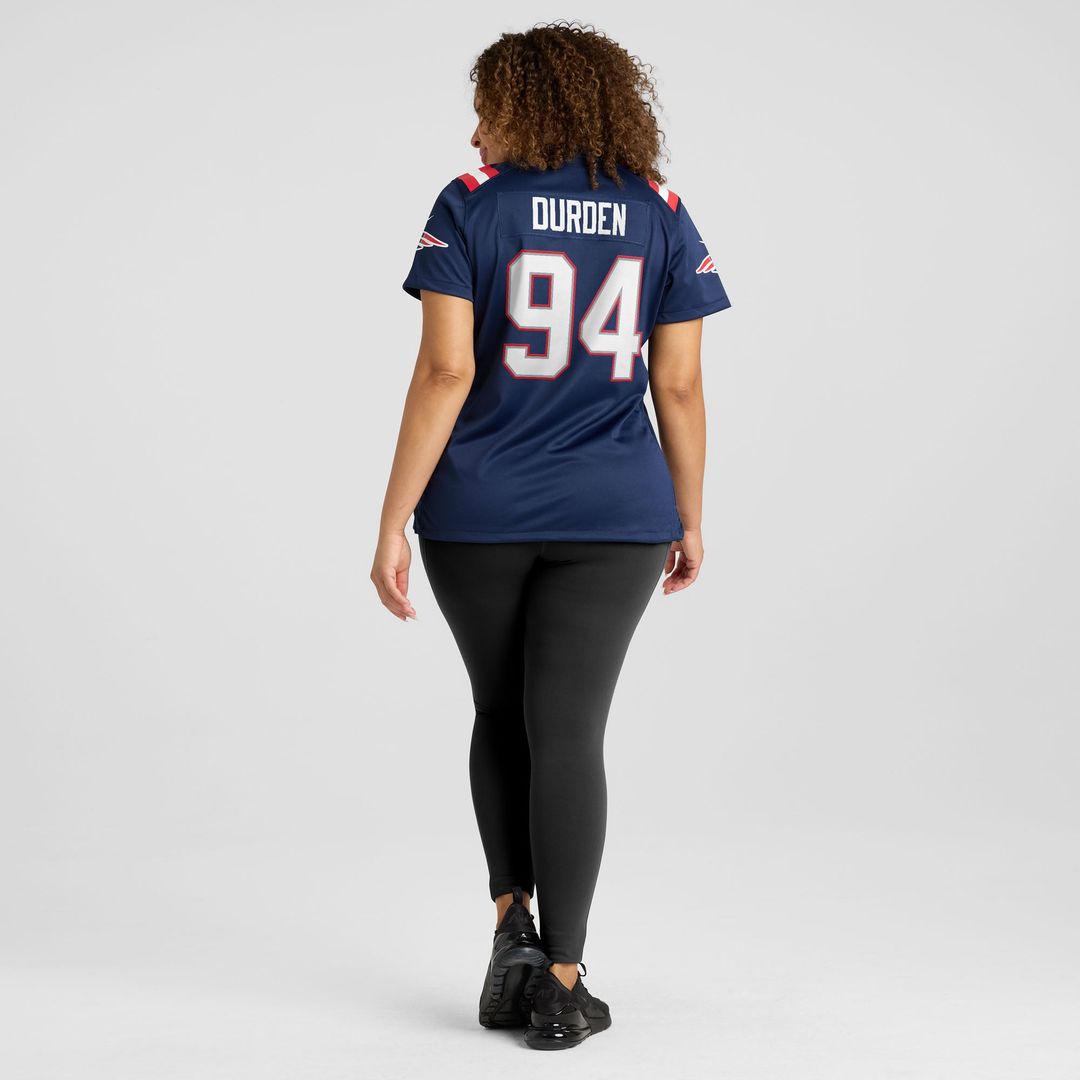 Women's Nike New England Patriots Cory Durden Navy Team Game NFL Jersey