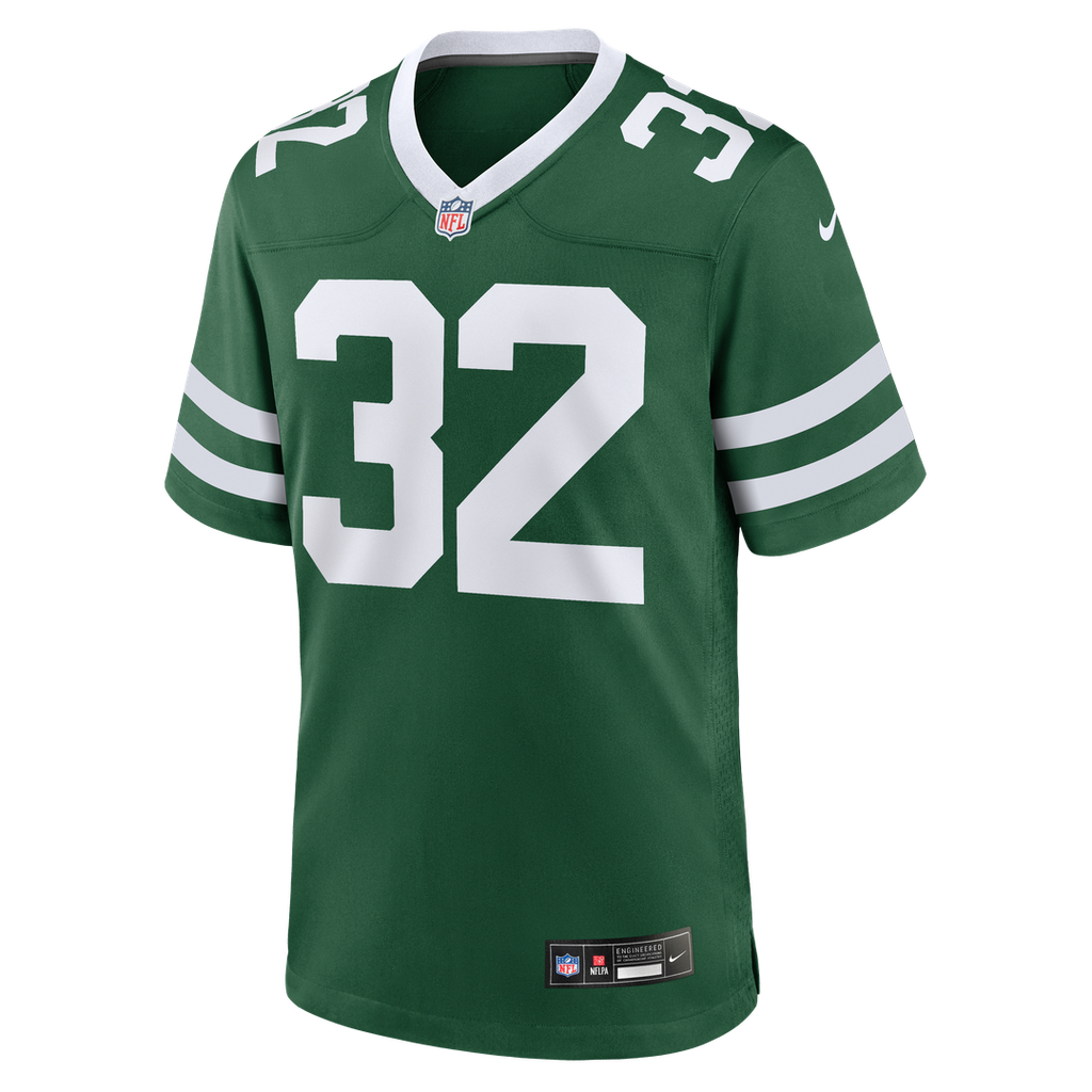 Men's Nike New York Jets Isaiah Davis Legacy Green Team Game NFL Jersey