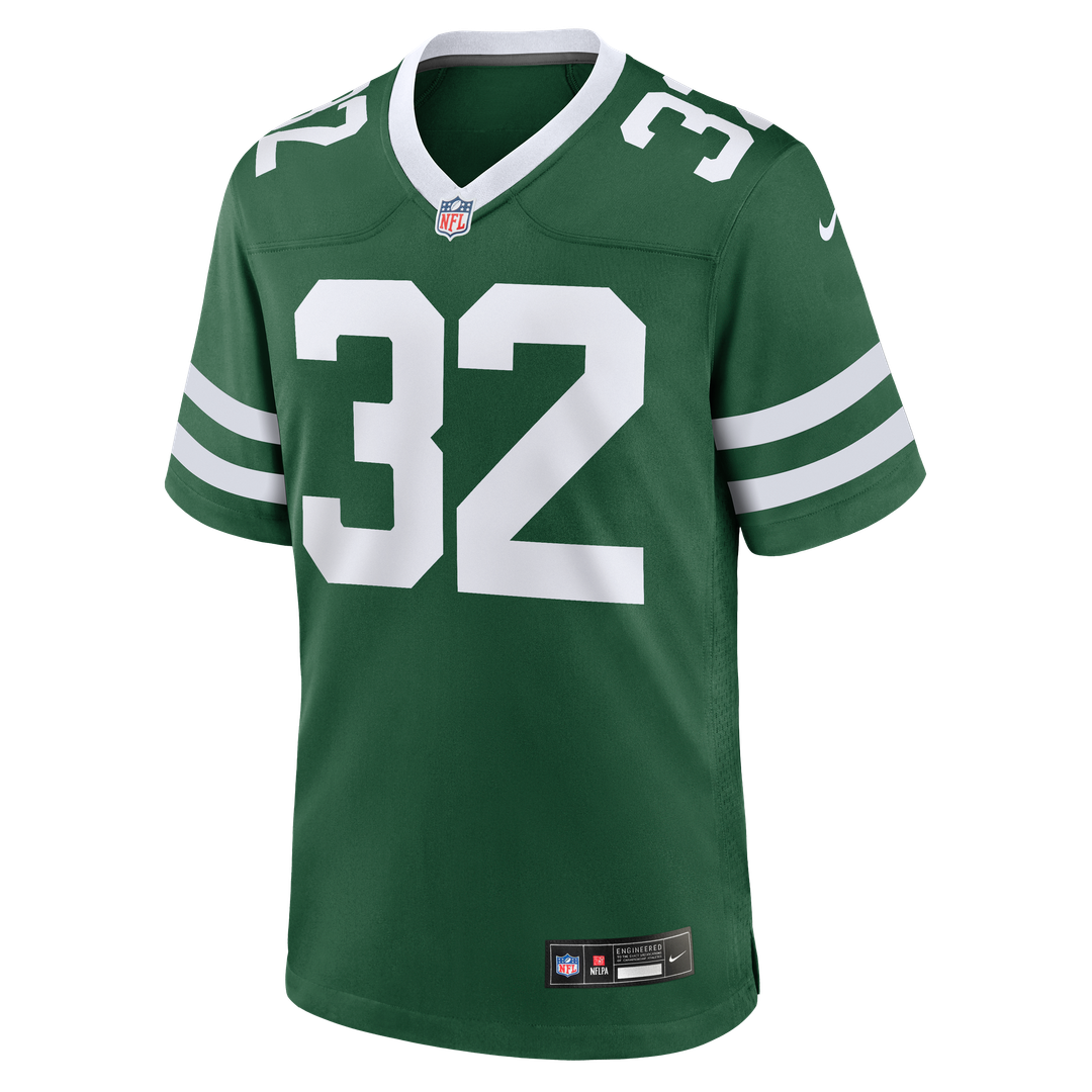 Men's Nike New York Jets Isaiah Davis Legacy Green Team Game NFL Jersey