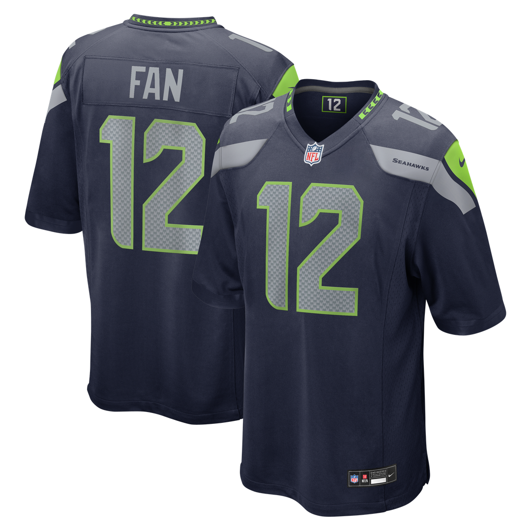 Men's Nike Seattle Seahawks 12s White Game NFL Jersey