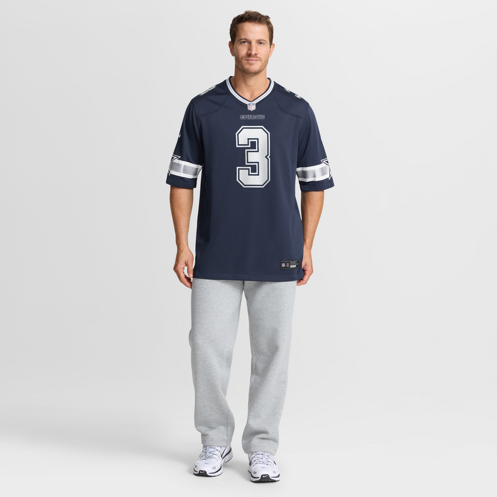 Men's Nike Dallas Cowboys George Pickens Navy Game NFL Jersey