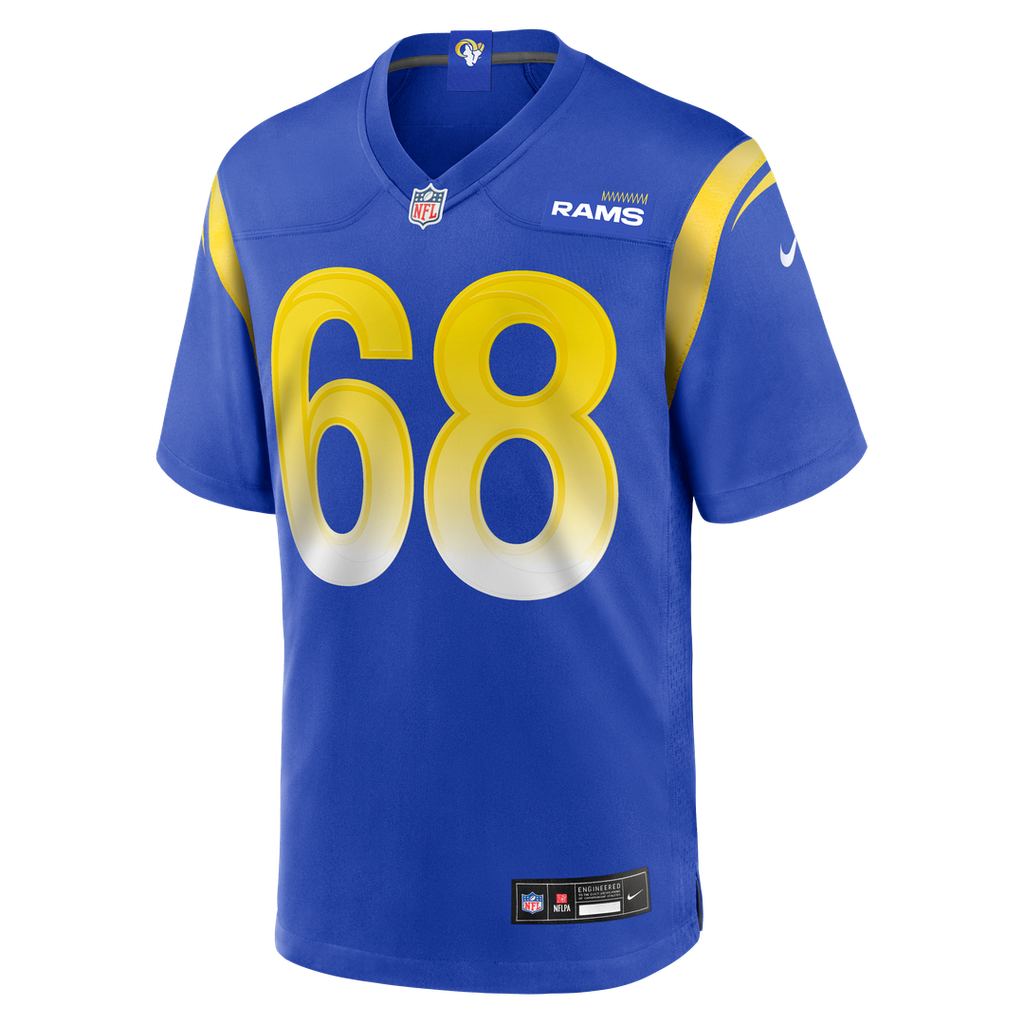 Men's Nike Los Angeles Rams David Quessenberry Royal Team Game NFL Jersey