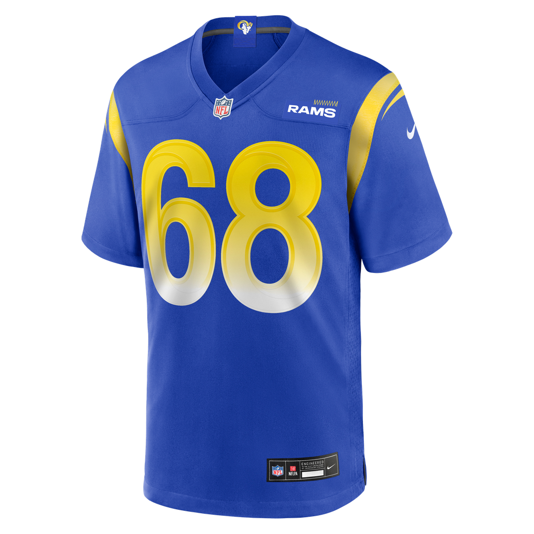 Men's Nike Los Angeles Rams David Quessenberry Royal Team Game NFL Jersey