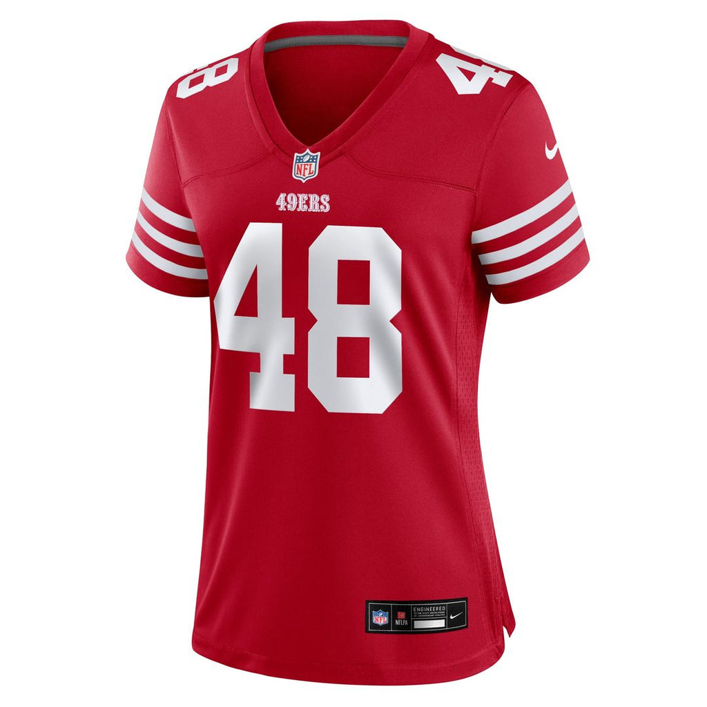 Women's Nike San Francisco 49ers Tatum Bethune Scarlet Team Game NFL Jersey
