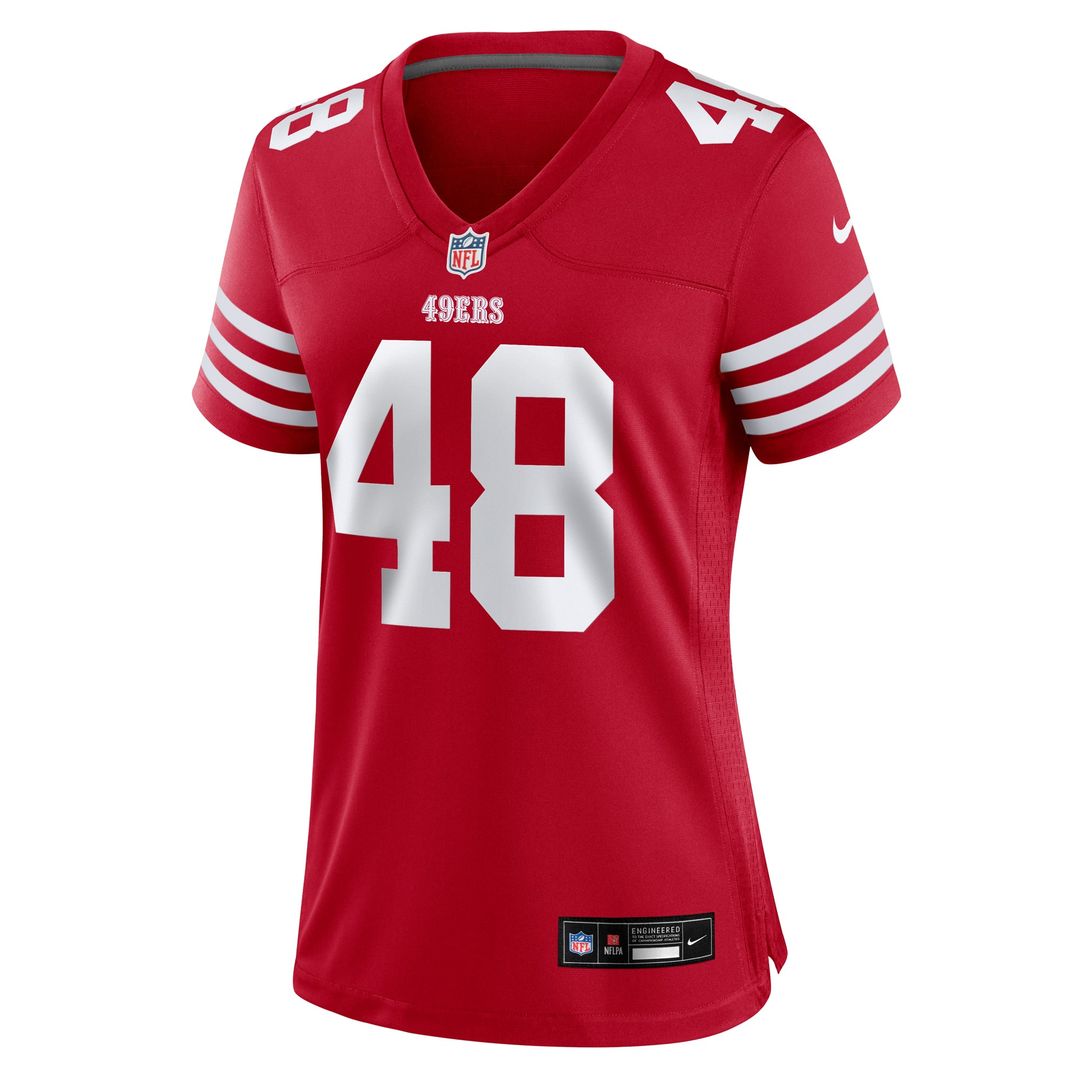 Women's Nike San Francisco 49ers Tatum Bethune Scarlet Team Game NFL Jersey