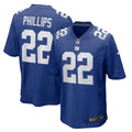 Men's Nike New York Giants Dru Phillips Royal Team Game NFL Jersey