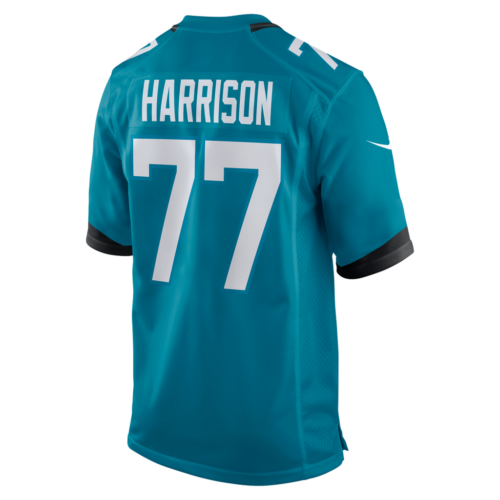Men's Nike Jacksonville Jaguars Anton Harrison Teal Game NFL Jersey