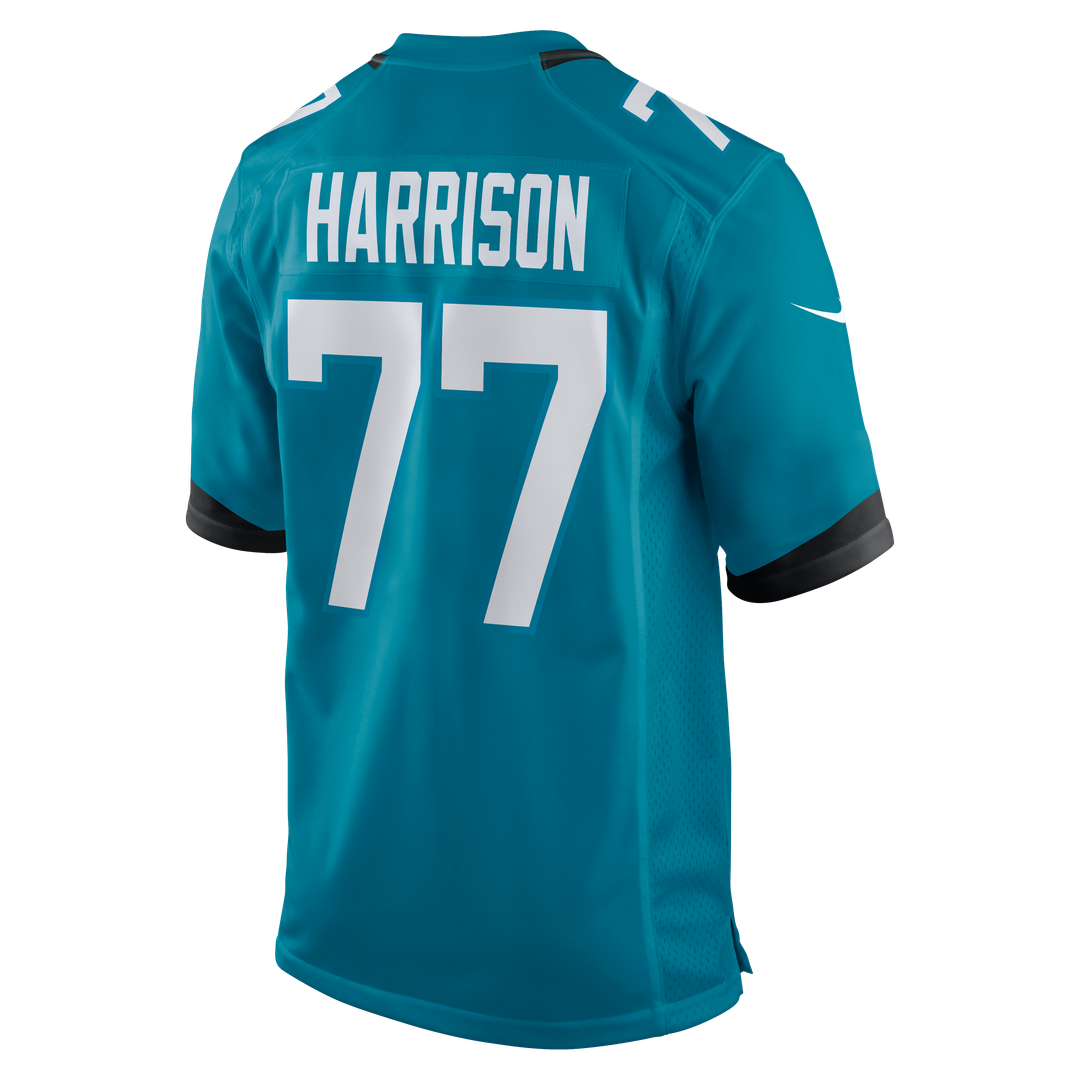 Men's Nike Jacksonville Jaguars Anton Harrison Teal Game NFL Jersey