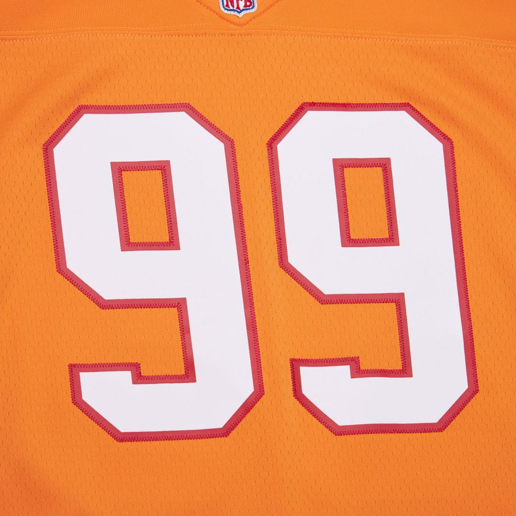 Men's Mitchell & Ness Tampa Bay Buccaneers Warren Sapp Orange 1995 Legacy Replica NFL Jersey